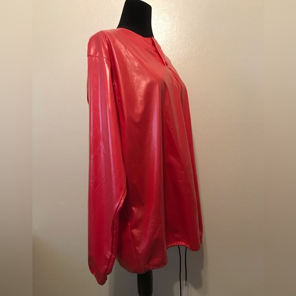 Vintage Wilson Unisex Stadium Pullover Stadium Jacket Pearl red Sz Men’s M - Picture 4 of 7